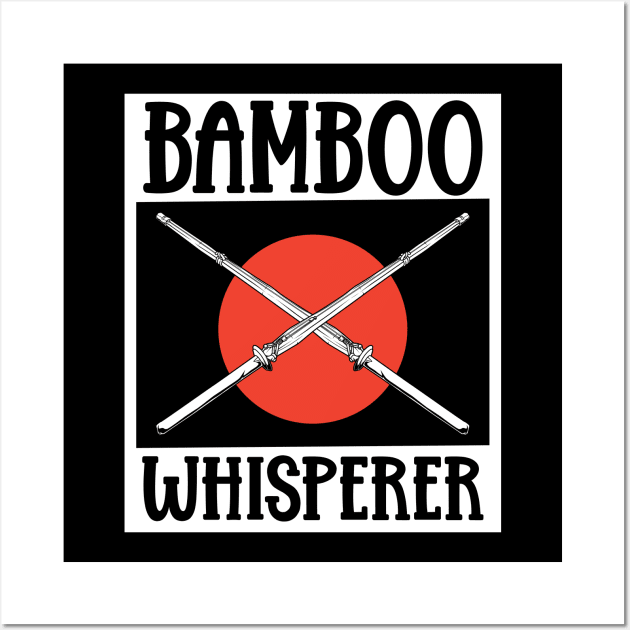 Bamboo Whisperer - Bamboo Sword - Kendo Wall Art by Modern Medieval Design